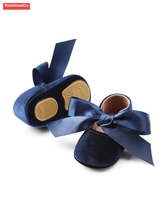 Other - Baby Girl Mary Jane Flats Velvet Upper Non-Slip Ballet Slippers